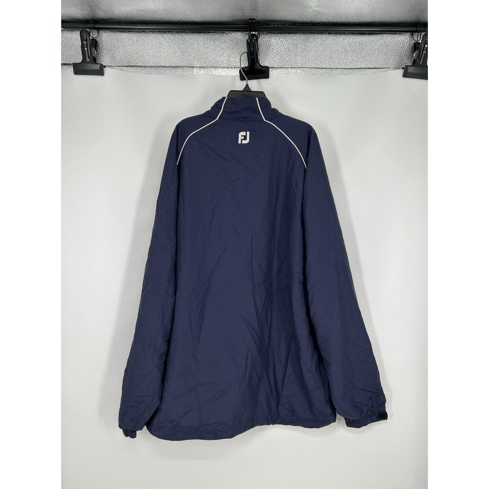 FootJoy Half 1/2 Quarter 1/4 Zip Pullover Windbreaker Jacket 100% Nylon XXL 2XL - Picture 2 of 7